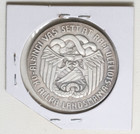 1930 Iceland Sterling Silver 5 Kronur Althing 1000 Years Of Althing Coin