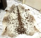 Genuine Cowhide Rug Large 4 X 5  Ft   Speckled Multi Color  Real Leather Carpet