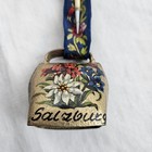 Vintage Austria Cowbell Salzburg Hand Painted 6 