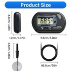 Digital Aquarium Thermometer Fish Tank  Large Lcd Display             Reptile Terrar