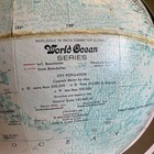 Vtg Replogle World Ocean Series 12    Diameter W  Metal Stand Tabletop Globe Euc