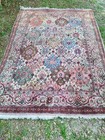 Vintage Baktiari Persian Rug  Carpet Garden Pattern