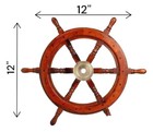 24  Maritime Boat Ships Captains Nautical Beach Ship Wheel Wooden Steering Wheel