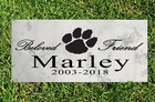 Dog Memorial Stone Grave Marker Personalized Name   Date