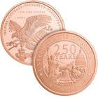 1 Oz Golden State Mint Copper Round - Usa 250th Anniversary  999 Fine-tube Of 20