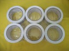 Six  6  Rolls Ebay Branded Logo White Shipping Tape 75 Yards X 2   - New