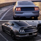 2015-2023 Ford Mustang Euro Full Led Sequential Tail Lights Pair Black