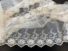 Antique Lace - Circa 1900   s  Tambour Lace Flounce