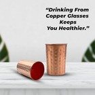 Pure Copper Glass Set Handcrafted Hammered Cups For Health Benefits - Pack Of 2