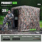 3-4 Person Hunting Blind - 270 Degree See Through Deer Blind With Magnetic 