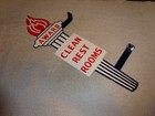 Vintage Standard Gasoline Torch Clean Restroom 24  Metal Gas   Oil Bathroom Sign