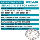 For Yamaha Blaster Yfs 200 Banshee Yfz 350 Raptor Yfm 660r Atv Rear Brake Rotor