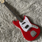Custom Ms Electric Guitar Red Vintage Chrome Hardware Maple Neck S-h Pickups