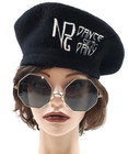 Vintage Prince 1990s Npg Dance Company Wool Beret Hat Paisley Park Tour Merch