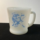 Anchor Hocking Fire-king Batman Robin Tv Memorabilia Mug White Blue Graphics