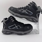 Larnmern Men s Steel Toe Work Boots  Lightweight  Slip   Puncture Resistant