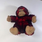 Dan Dee Collector s Choice Red Black Marbled Plush Gorilla Ape Stuffed Animal