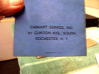 Vintage 1940 Norcross Blue Book   Carhart  Rochester  Ny Unused