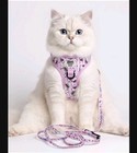 Hello Kitty Sassy Meow Pink Neoprene Mesh Step-in Cat Harness   Leash Set Small