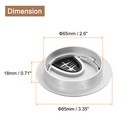 2pcs 2-9 16  65mm  Cable Hole Cover Abs Desk Cable Wire Cord Grommet  Silver