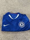 Chelsea Fc Soccer Jersey Shirt Mens Large Blue Nike Dri-fit Epl Cfc Top