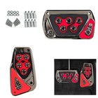 Nonslip Car Pedal Pads  Car Pedal Covers  Automatic Transmission 2 Pcs Red
