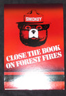Vtg Smokey Bear 1984 Poster Close The Book On Forest Fires 13 X 18 5  Paper Fs 