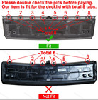 Gloss Black For 2015-2023 Ford Mustang Gt Rear Trunk Decklid Panel Trim Cover