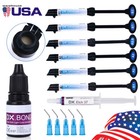 Dental Universal Light Cure Composite Resin  acid Etching Gel   Bonding Adhesive