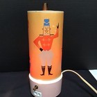 Vintage Hankscraft Circus Night Light Nursery Lamp Pink Base Tiger Model 1223