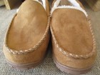 Mens Slippers Memory Foam Moccasin Warm Soft Plush Lining Indoor Outdoor Size 10