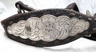 Vtg Sterling Silver Scalloped Accented    Buckles  Bridle - Ranch   Show Horse 