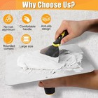 Drywall Hawk - 12 Inch Aluminum Plaster Hawk Mortar Board Holder With Ergonomics