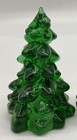 Christmas Holiday Tree - Mosser Usa - Hunter Green Glass - Small 2 3 4 