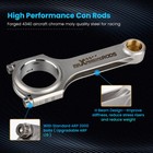 H-beam Connecting Rods arp2000 Bolts For Mitsubishi 4g93 Lancer Mirage Space 1 8