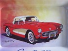 Vintage Gm C1 1957 Corvette Coin Key Tray Artist Edward Schaefer