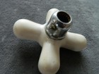Antique Porcelain Cold Water Handle Knob White For Bathroom Sink Faucet
