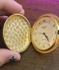 Botany 500 Quartz Full Hunter Pocket Gold Colored White Dial