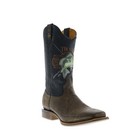 Tin Haul Wallhanger Fish A Plenty Sole Mens Brown Cowboy Western Boots