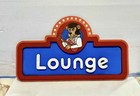 The King Layered Lounge Sign 10x6     Chuck E Cheese Replica Collection Piece 