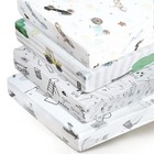 Stretchy Fitted Crib Sheet For Unisex Baby 4 Pack For 52   28 Inches Vehicle
