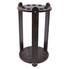     round Pool Cue Rack Stick Holder 9 Pool Cue Billiard Stick Ball Set Wooden 