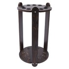     round Pool Cue Rack Stick Holder 9 Pool Cue Billiard Stick Ball Set Wooden