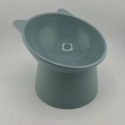 Raised Tilted Elevated Dog Cat Pet Bowl Plastic Food Water Dish Feeder Dispenser