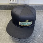 Mickey s Malt Liquor Hornet Flex Hat Cap Black Beer Breweriana Nwot Stretch L xl