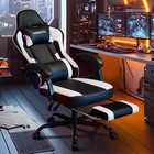 Gaming Chair With Footrest  Reclining Video Game Chairs For Adults With Lumbar S