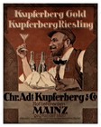 Wwi Original German Kupferberg Gold Sparkling Wine Bottle From Christmas Battles