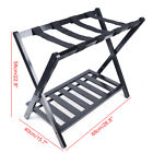 2 folding Luggage Rack shelf Travel Suitcase Shoe Storage Holder Bamboo Stand Au