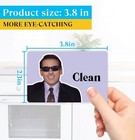 Funny Dishwasher Magnet Clean Dirty Sign the Office Michael Scott Prison Mike   