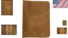 Chic Full Grain Leather Journal Cover For Moleskine Xl - Refillable   Handmade